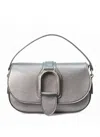 Polo Ralph Lauren Women's Wellington Metallic Crossbody Calfskin Mini Bag In Silver In Silver