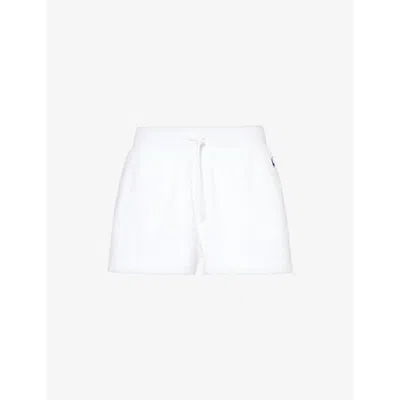 Polo Ralph Lauren Womens White Athletic Logo-embroidered Terry Cotton And Recycled-polyester Shorts