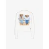 Polo Ralph Lauren Womens White Polo Bear-intarsia Cotton-knit Jumper In White