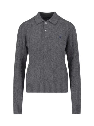 Polo Ralph Lauren Women's Wool-cashmere Sweater In Grey