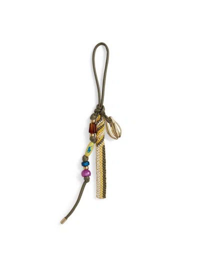 Polo Ralph Lauren Women's Woven Leather & Bead Bag Charm In Gold