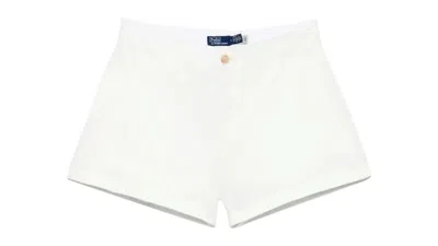 Pre-owned Polo Ralph Lauren Women's Woven Standard Shorts In Deckwash White
