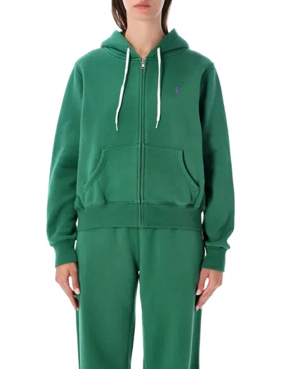 Polo Ralph Lauren Women's Zip-up Hoodie In Verde