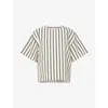 Polo Ralph Lauren Silk-blend Stripe Short-sleeve Blouse
