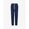 Polo Ralph Lauren Womens Cruise Navy Athletic Straight-leg Cotton-blend Jersey Jogging Bottoms In Blue