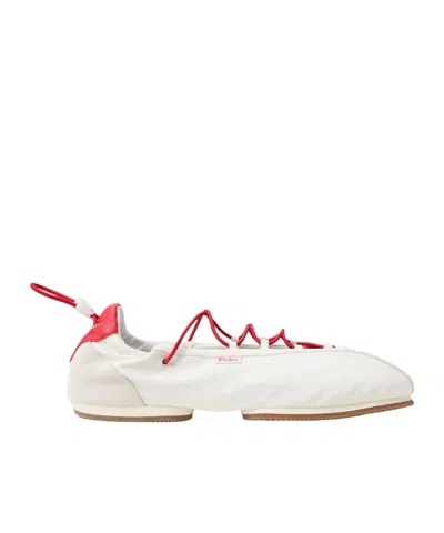 Polo Ralph Lauren Womens Ballet Pumps In White