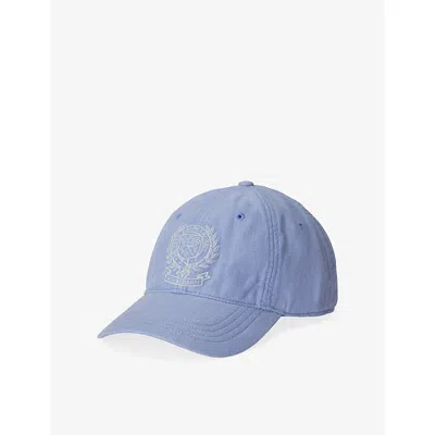 Polo Ralph Lauren Womens Blue  X Wimbledon Logo Cotton Baseball Cap