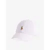 Polo Ralph Lauren Womens Carmel Pink Seersucker Seersucker Striped Cotton-blend Cap