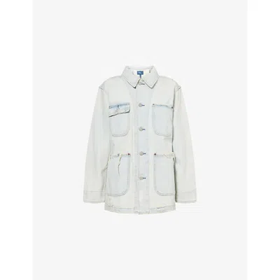 Polo Ralph Lauren Womens Motta Wash Distressed Utility Denim Jacket