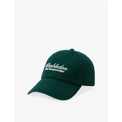 Polo Ralph Lauren Womens Green  X Wimbledon Script Cotton-twill Cap