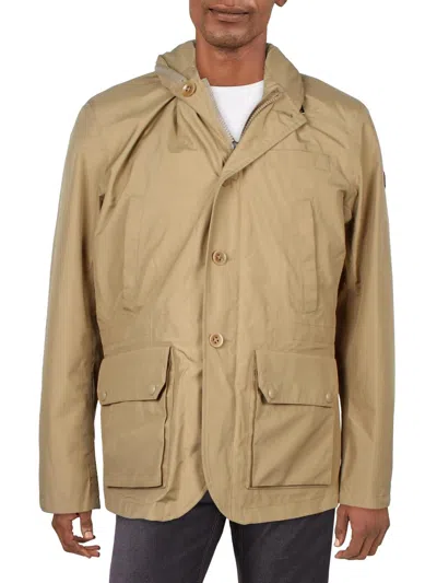 Polo Ralph Lauren Womens Hidden Hood Cold Weather Utility Jacket In Brown
