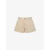 Polo Ralph Lauren Womens High-rise Relaxed-fit Cotton Shorts Khaki In Khaki
