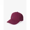 Polo Ralph Lauren Womens  Logo-embroidered Cotton Baseball Cap In Burgundy