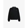 Polo Ralph Lauren Polo-collar Fleece Pullover In Polo Black