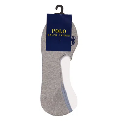 Polo Ralph Lauren Womens No-show Liner Sock In Gray