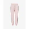 Polo Ralph Lauren Womens Logo-embroidery Lightweight Fleece Athletic Cotton-jersey Jogging Bottoms Pink Sand Xs