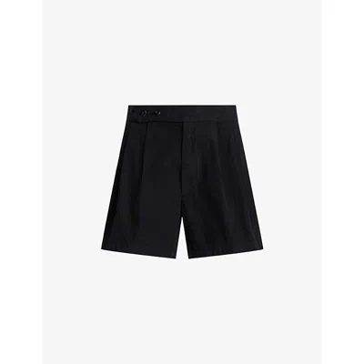 Polo Ralph Lauren Womens Polo Black Relaxed-fit Mid-rise Cotton Shorts