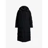 Polo Ralph Lauren Womens  Brand-embroidered Padded Shell-down Coat In Black