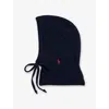 Polo Ralph Lauren Womens Hunter Navy Cable Knitted Wool And Cashmere Bonnet In Blue