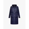 Polo Ralph Lauren Womens Rl Navy Harper Logo-embroidered Quilted Shell Jacket In Rl Navy