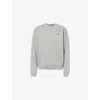 Polo Ralph Lauren Ribbed Crew Neck Fleece With Long Sleeves In Gray