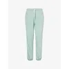 Polo Ralph Lauren Womens Logo-embroidery Lightweight Fleece Athletic Cotton-jersey Jogging Bottoms Essex Green