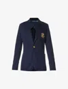 Polo Ralph Lauren Blazer With Logo In Blue