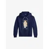 Polo Ralph Lauren Brushed Cotton Blend Sweatshirt With Iconic Polo Bear In Blue