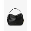 Polo Ralph Lauren Womens Black Polo Id Leather Satchel In Black