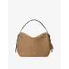 Polo Ralph Lauren Womens Clay Polo Id Suede Satchel In Brown