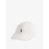 Polo Ralph Lauren Womens Deckwash White Polo Pony Logo-embroidered Cotton Baseball Cap In White