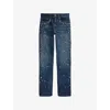 Polo Ralph Lauren Womens  Rhinestone-embellished Straight-leg High-rise Jeans