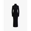 Polo Ralph Lauren Roll-neck Long-sleeved Dress In Black