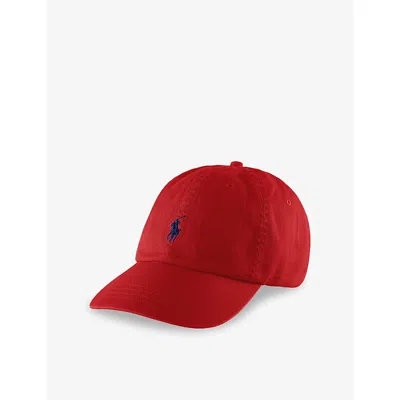 Polo Ralph Lauren Womens Rl2000 Red/blue The Iconic Brand-embroidered Cotton Cap