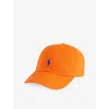 Polo Ralph Lauren Womens Sailing Orange Iconic Chino Cotton Cap In Orange