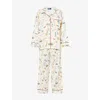 Polo Ralph Lauren Womens Traveler Ski Print Madison Graphic Cotton Pyjama Set Xl In Neutral