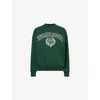 Polo Ralph Lauren Womens Vintage Pine  X Wimbledon Logo-appliqué Regular-fit Cotton-blend Sweatshirt