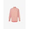 Polo Ralph Lauren Classic Fit Linen Button-up Shirt In White/brick