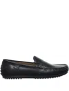 Polo Ralph Lauren Woodley Smooth Pull Up Leather Loafers In Black
