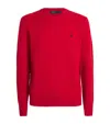 Polo Ralph Lauren Cable-knit Wool-cashmere Jumper In Red