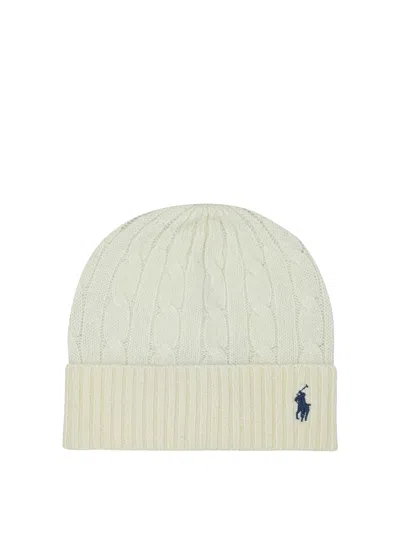 Polo Ralph Lauren Wool And Cashmere Beanie In Neutral