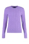 Polo Ralph Lauren Wool And Cashmere Blend Pullover In Purple