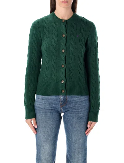 POLO RALPH LAUREN POLO RALPH LAUREN WOOL AND CASHMERE CABLE-KNIT CARDIGAN