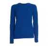 Polo Ralph Lauren Cable-knit Wool-cashmere Jumper In Blue