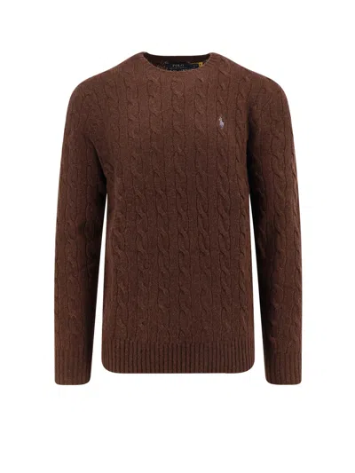 POLO RALPH LAUREN WOOL AND CASHMERE CABLE KNIT SWEATER
