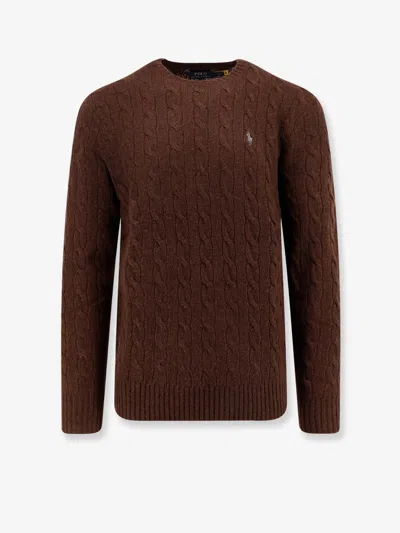 POLO RALPH LAUREN WOOL AND CASHMERE CABLE KNIT SWEATER