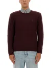 Polo Ralph Lauren Ralph Lauren Cable Knit Jumper Burgundy In Burgundy