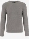 Polo Ralph Lauren Cable-knit Jumper In Gray
