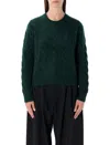 Polo Ralph Lauren Julianna Green Sweater With Round Neck And Pony Embroidery On The Front In Wool And Cashmere Woman In Green