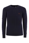 Polo Ralph Lauren Sweater With Embroidery In Navy